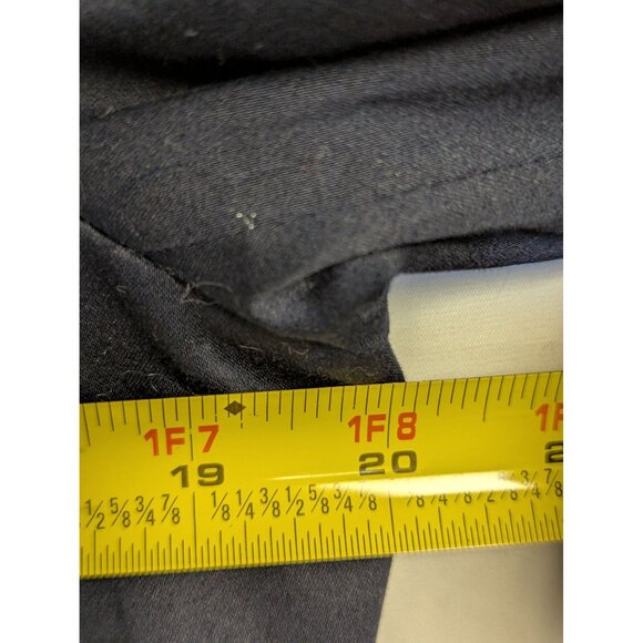 Jones New York Signature Navy Stretch Blazer Womens Size 14 Gold Button Detail N - Picture 5 of 7